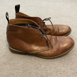 Clarks Boots Mens Size 9 M Brown Leather Chukka Ankle Lace Up Casual Comfort